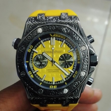 Audemars Piguet Royal Yellow 300m/100ft Date Automatic Watch